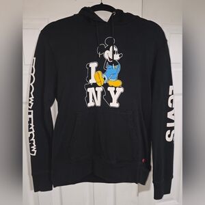 Levi's | Mickey Mouse "I ❤️ NY" | Black Graphic Hoodie for Women